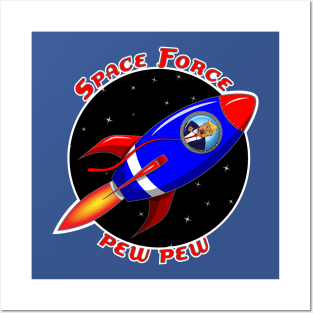 Space Force Pew Pew Posters and Art